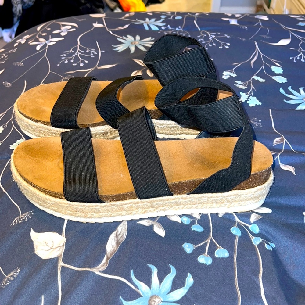 Size 11 Black Platform Sandals